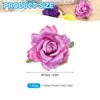 Unique Bargains Fabric Rose Boho Hair Clips Fabric Flower Brooch Pins for Wedding Party Dance 1 Pc - 2 of 4