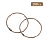 Unique Bargains Carbon Steel Loose Leaf Binder Snap Shower Curtain Rings 20 Pcs - 3 of 4