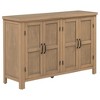 4-Door Storage Sideboard with Adjustable Shelves and Retro Handles - 3 of 4