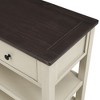 NicBex Retro Console Table with 3 Drawers and 2 Open Shelves, Entryway Table with Wood Legs, Sturdy Couch Table for Living Room, Entryway - 4 of 4