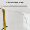 NicBex Shower Door Frameless Pivoting Shower Doors Modern Bathtub Shower Door with 1/4" (6mm) Thick SGCC Tempered Glass for Bathroom - 4 of 4