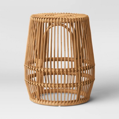 target wicker side table