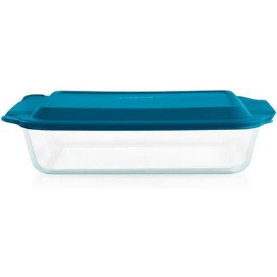 3-Pack Glass Baking Dish Set With BPA-Free Lids, Rectangular Glass Bakeware, Dishwasher, Microwave, Freezer