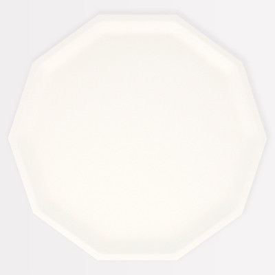 Meri Meri Cream Decagon Compostable Dinner Plates (Pack of 8)