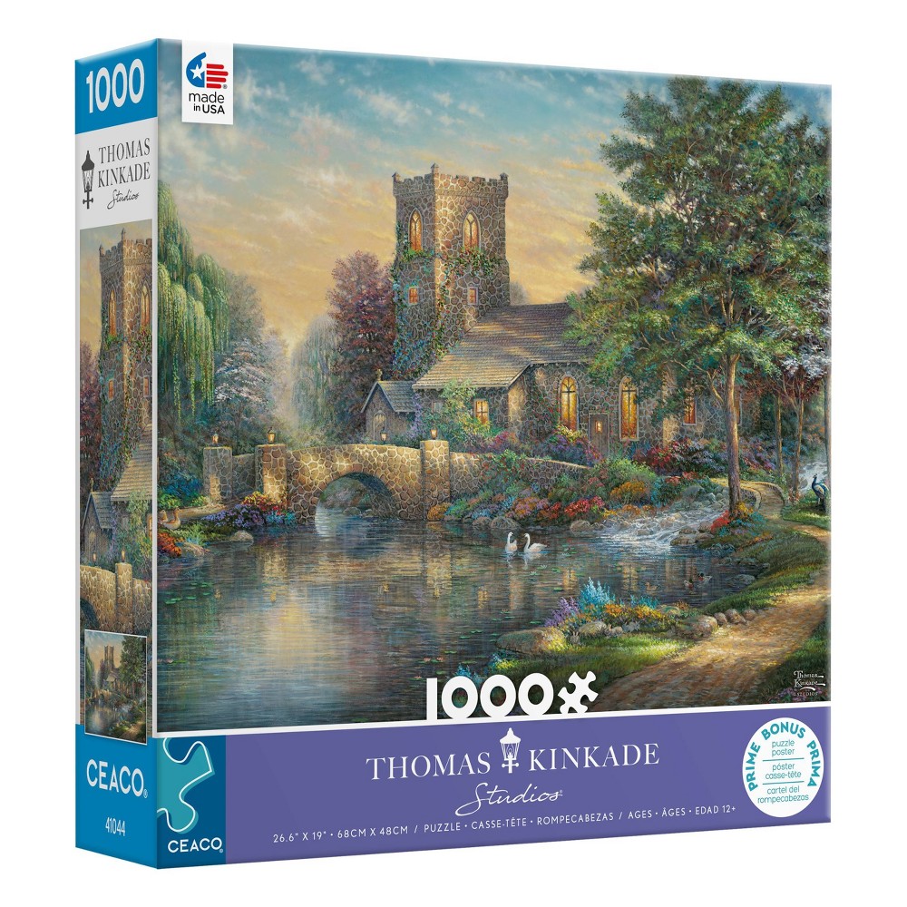 UPC 021081333382 product image for Ceaco Thomas Kinkade: Willow Wood Chapel Jigsaw Puzzle - 1000pc | upcitemdb.com