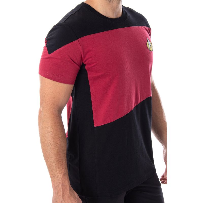 Star Trek Next Generation Men's Picard Uniform Costume Short Sleeve T-Shirt, 3 of 6
