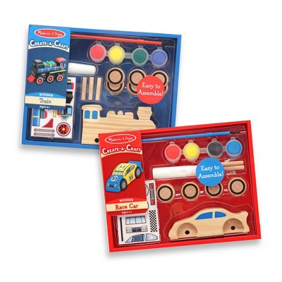 Melissa /& Doug Decorate-your-own Wooden Train Craft Kit 6 for sale online