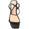 Journee Collection Womens Veena Ankle Strap Low Block Heel Sandals Black 7.5 - 4 of 4