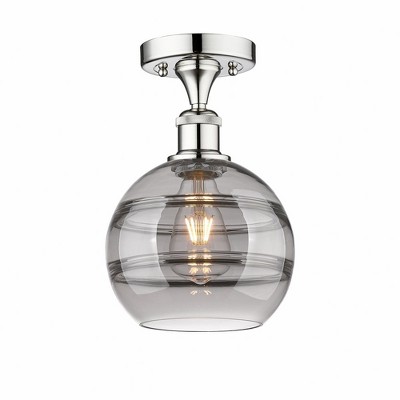 Rochester - 1 Light Semi-Flush Mount In Industrial Style-10 Inches Tall and 8 Inches Wide