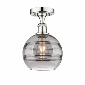 Rochester - 1 Light Semi-Flush Mount In Industrial Style-10 Inches Tall and 8 Inches Wide - 1 of 1