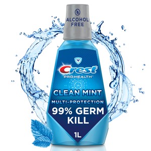 Crest Pro-Health Multi-Protection Alcohol-Free Mouthwash - Clean Mint - 1 of 4