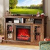Tangkula 18" Electric Fireplace Insert 750W/1500W Fireplace Heater w/ Remote Control - 3 of 4