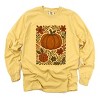 Simply Sage Market Pumpkin Boho Floral Garment Dyed Long Sleeve - 2 of 4