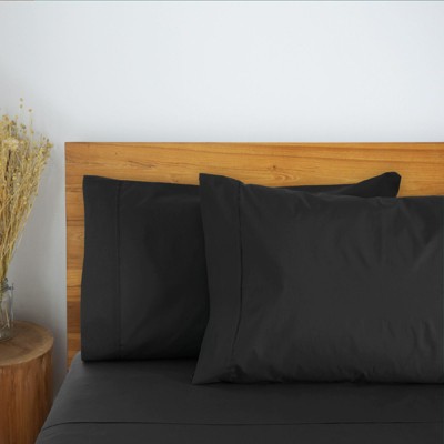 LuxClub 6-Piece Black Microfiber Deep Pocket Sheet Set