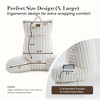 Amelie Home Faux Fur Backrest Reading Pillow with Pockets - 2 of 4