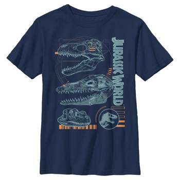 Boy's Jurassic World Fallen Kingdom Fossil Dinosaur Skulls T-Shirt