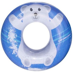 Swimline Polar Bear Flurry Ring Pool Accessory, 40-inch Diameter, Water Floats and Inflatables, Ages 3+ - 1 of 4