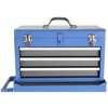 Detachable 3-Drawer Rolling Tool Organizer - Blue Gray, Heavy-Duty, for Garage/Workshop/Factory - 4 of 4