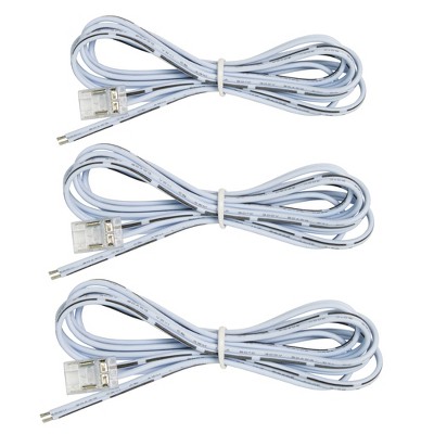 Armacost Lighting 2 Pin LED Strip Light COB 48 in Wire Lead Connector 3pk Light Accessory