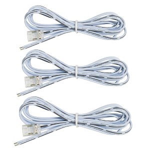 Armacost Lighting 2 Pin LED Strip Light COB 48 in Wire Lead Connector 3pk Light Accessory - 1 of 3