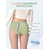 TIICHOO Period Underwear for Teens Girls Incontinence Underwear Washable 80ml Absorbency 5 Pack - 4 of 4