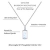 HOPE LOVE SHINE Rainbow Moonstone Necklace – New Beginnings Gift for Birthday Graduation - 4 of 4