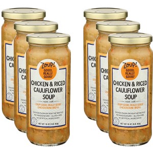 Zoup Good Really Good Chicken & Riced Cauliflower Soup - Case of 6 - 16 oz - 1 of 2