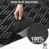 Heavy Duty Dirt Trapper Door Mat Outdoor Indoor Waterproof Absorbent Black 35.5x24 Inch Entryway Patio Porch - 4 of 4