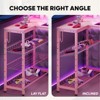 Bestier 71.5"  LED Gaming Desk with Power Outlet, L-Shaped Computer Desk with Monitor Stand - 4 of 4