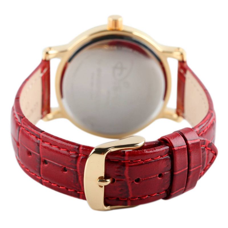 Women&#39;s Disney Mickey Mouse Shinny Vintage Articulating Watch with Alloy Case - Red, 3 of 6