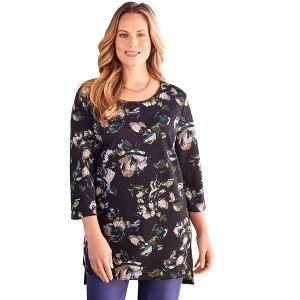 Catherines Women's Plus Size Scoopneck High-Low Tunic - 1 of 2