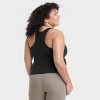 Women's Everyday Soft Racerback Tank Top - All In Motion™ Black 2x