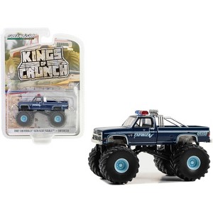 1987 Chevrolet K20 Scottsdale Monster Truck Dark Blue "Enforcer" "Kings of Crunch" 14 1/64 Diecast Model Car by Greenlight - 1 of 3