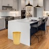 LunaLulinlk Small Trash Can with Open Top for Compact and Tight Spaces – 1.58 gal Capacity, Soft Brass - 3 of 4