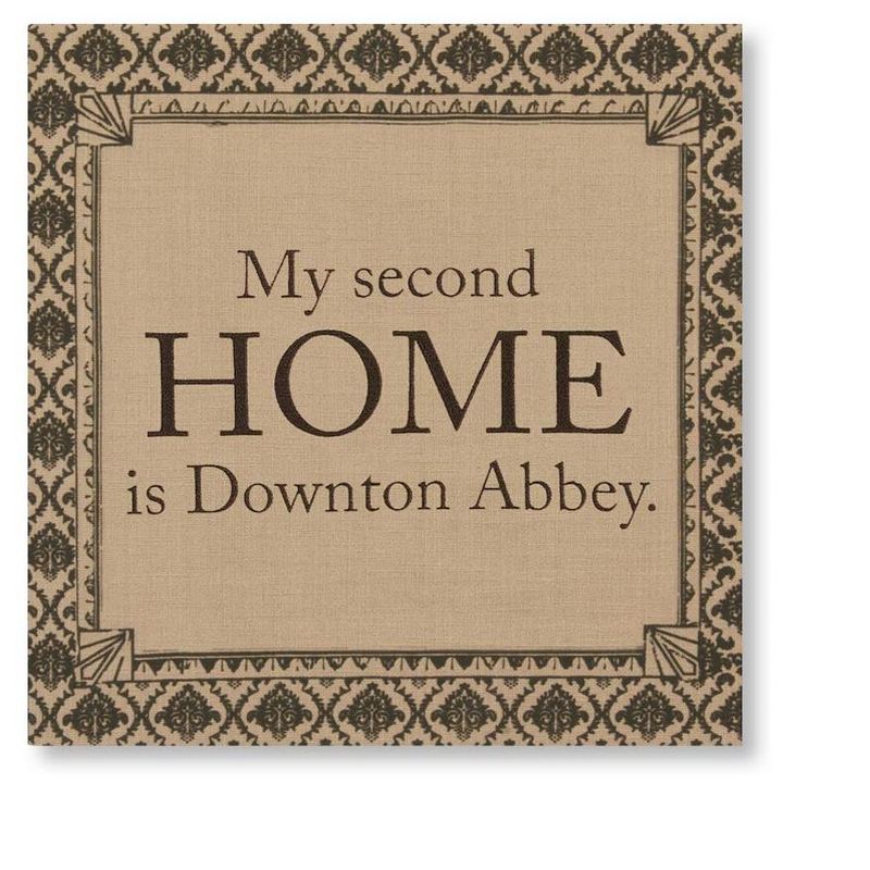 Heritage Lace 14.5" Downton Abbey Life "Second Home" British Decorative Damask Hanging Wall Art, 1 of 3