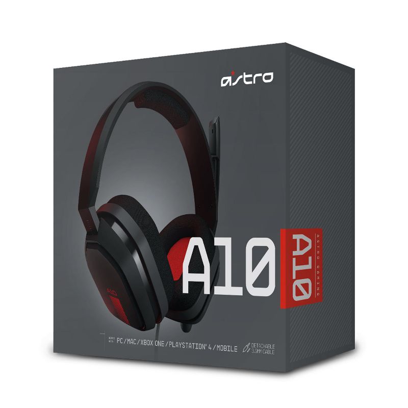 Astro Gaming A10 Wired Stereo Gaming Headset for PC/Xbox One/Series X|S/PlayStation 4/5 - Black/Red, 3 of 9