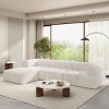 122"  L-Shaped Sectional Sofa Couch, 3 Seat Sectional Sofa with Right Hand Chaise, Modular Sectional Sofa for Living Room,Lounge - Coolbibila - 3 of 4