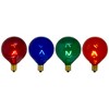 Northlight Transparent G50 Globe Christmas Replacement Bulbs - MultiColor - 4ct - 2 of 2