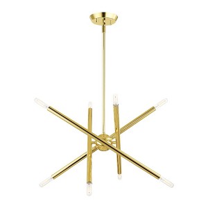 Livex Lighting Soho 8 - Light Chandelier in  Polished Brass - 1 of 4