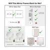 Amanti Art Mirror Makeover Bathroom Mirror Frame Border Kit - Fully Assembled Peel and Stick Frame - Mirror NOT Included - Accent Bronze Narrow Trim - 3 of 4