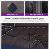 PURPLE LEAF 14ft Patio Market Umbrella and Base Double-Sided Rectangle Outdoor Table Sun Umbrellas with Crank - 2 of 4