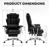 NicBex Adjustable Office Chair with High Backrest,Leather Ergonomic Computer Chair with Footrest,Large Desk Chair for Adult,Student - 3 of 4