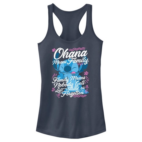 Junior's Women Lilo & Stitch Ohana Means Family Racerback Tank Top - image 1 of 4