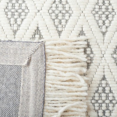 Coastal Charm Hand-Tufted Gray Wool Area Rug - 4x6 Feet