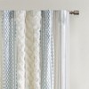 Kumasinova 84"/95"/108" 100% Cotton Printed Curtains Panel,Window Curtains with Chenille Stripe&Lining,Bedroom Curtains for Living Room - 4 of 4
