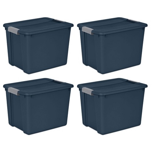 Sterilite 12 Gal Latch And Carry, Stackable Storage Bin With