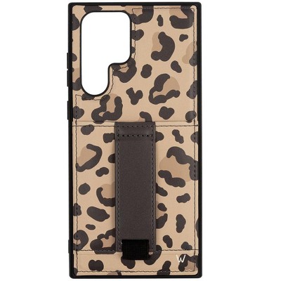Walli Cases Brown Leopard Phone Case with Wallet and Finger Strap