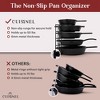 Cuisinel Pan Organizer - Silicone-Coated Non-Slip 12" Heavy Duty Skillet Rack - image 2 of 3