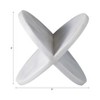 Modern Decorative Marble X-Form Shape Object Sculpture - Elegant Shelf, Bedroom, Office Accent, Bathroom, and Living Room Décor - 4 of 4