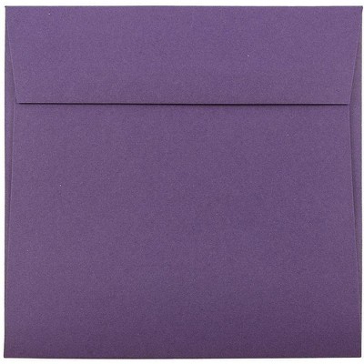 JAM Paper 6 x 6 Square Invitation Envelopes Dark Purple 563912522I